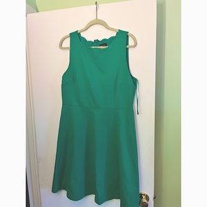 Beautiful Kelly Green Nicole Mill Fit and Flare Dress. Size XL